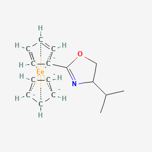 2-Cyclopenta-2,4-dien-1-yl-4-propan-2-yl-4,5-dihydro-1,3-oxazole;cyclopentane;iron