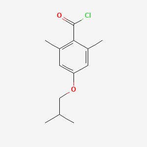 molecular formula C13H17ClO2 B13905549 4-iso-Butoxy-2,6-dimethylbenzoyl chloride 