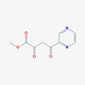 molecular formula C9H8N2O4 B13905567 Methyl 4-(2-pyrazinyl)-2,4-dioxobutanoate 