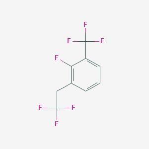 molecular formula C9H5F7 B1390557 2-氟-1-(2,2,2-三氟乙基)-3-(三氟甲基)苯 CAS No. 1099597-40-6