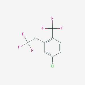 B1390558 4-Chloro-2-(2,2,2-trifluoroethyl)-1-(trifluoromethyl)benzene CAS No. 1099597-50-8