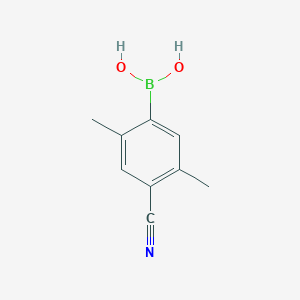 molecular formula C9H10BNO2 B13905585 4-Cyano-2,5-dimethylphenylboronic acid 