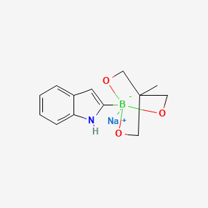 sodium;2-(4-methyl-2,6,7-trioxa-1-boranuidabicyclo[2.2.2]octan-1-yl)-1H-indole