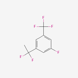 B1390560 1-(1,1-Difluoroethyl)-3-fluoro-5-(trifluoromethyl)benzene CAS No. 1138445-21-2