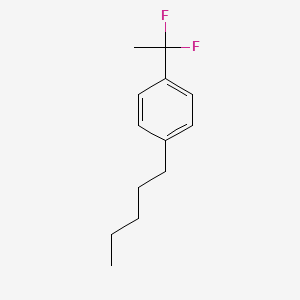 molecular formula C13H18F2 B1390561 1-(1,1-二氟乙基)-4-戊基苯 CAS No. 1186195-23-2