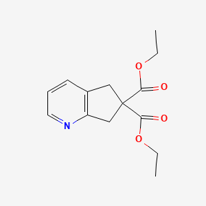 Diethyl 6,7-dihydro-5H-1-pyrindine-6,6-dicarboxylate