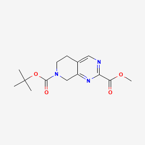 O7-Tert-butyl O2-methyl 6,8-dihydro-5H-pyrido[3,4-D]pyrimidine-2,7-dicarboxylate