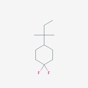 molecular formula C11H20F2 B1390566 4-(1,1-二甲基丙基)-1,1-二氟环己烷 CAS No. 1186195-06-1