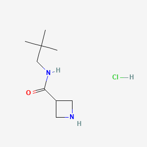 N-(2,2-dimethylpropyl)azetidine-3-carboxamide;hydrochloride