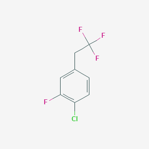 molecular formula C8H5ClF4 B1390569 1-氯-2-氟-4-(2,2,2-三氟乙基)苯 CAS No. 1186194-82-0