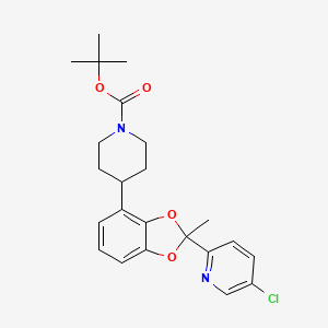 1,1-Dimethylethyl 4-[2-(5-chloro-2-pyridinyl)-2-methyl-1,3-benzodioxol-4-yl]-1-piperidinecarboxylate