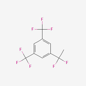 molecular formula C10H6F8 B1390570 1-(1,1-Difluoroethyl)-3,5-bis-(trifluoromethyl)-benzene CAS No. 1138445-01-8