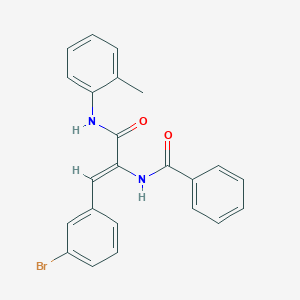 (2Z)-3-(3-Bromophenyl)-N-(2-methylphenyl)-2-(phenylformamido)prop-2-enamide