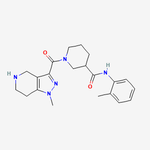 N-(2-methylphenyl)-1-[(1-methyl-4,5,6,7-tetrahydro-1H-pyrazolo[4,3-c]pyridin-3-yl)carbonyl]piperidine-3-carboxamide