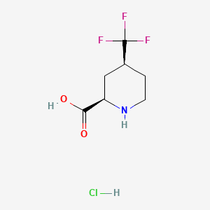 rac-(2R,4S)-4-(trifluoromethyl)piperidine-2-carboxylic acid hydrochloride