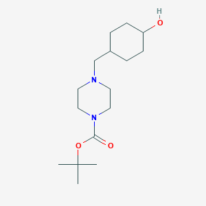 molecular formula C16H30N2O3 B13905753 Tert-butyl 4-((4-hydroxycyclohexyl)methyl)piperazine-1-carboxylate 