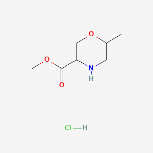 methyl (3R,6S)-6-methylmorpholine-3-carboxylate;hydrochloride