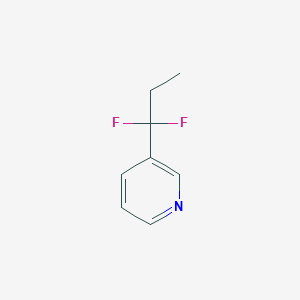 B1390577 3-(1,1-Difluoropropyl)pyridine CAS No. 1186194-56-8