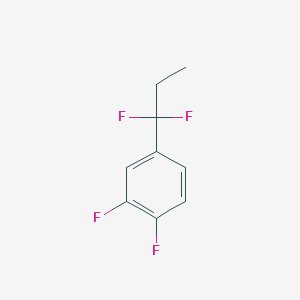 molecular formula C9H8F4 B1390581 4-(1,1-二氟丙基)-1,2-二氟苯 CAS No. 1138445-43-8