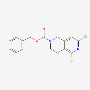 Benzyl 5,7-dichloro-3,4-dihydro-1H-2,6-naphthyridine-2-carboxylate