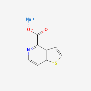 molecular formula C8H4NNaO2S B13905822 Sodium thieno[3,2-C]pyridine-4-carboxylate 