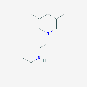 B1390584 N-[2-(3,5-Dimethylpiperidin-1-YL)ethyl]propan-2-amine CAS No. 915921-72-1
