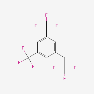 molecular formula C10H5F9 B1390586 1-(2,2,2-三氟-乙基)-3,5-双(三氟甲基)苯 CAS No. 1099597-83-7