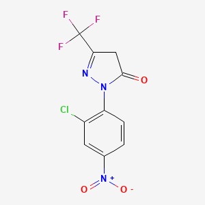 2-(2-chloro-4-nitrophenyl)-5-(trifluoromethyl)-4H-pyrazol-3-one