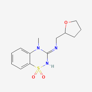 4-Methyl-3-[(tetrahydrofuran-2-ylmethyl)amino]-4H-1,2,4-benzothiadiazin-1,1-dioxide