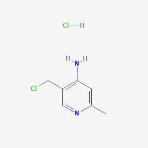 molecular formula C7H10Cl2N2 B1390591 5-(氯甲基)-2-甲基吡啶-4-胺盐酸盐 CAS No. 1186195-03-8