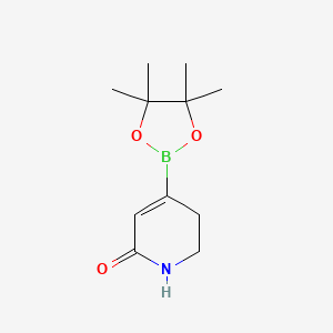 molecular formula C11H18BNO3 B13905945 4-(4,4,5,5-Tetramethyl-1,3,2-dioxaborolan-2-YL)-2,3-dihydro-1H-pyridin-6-one 