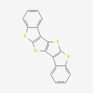 molecular formula C18H8S4 B13905968 9,11,20,22-tetrathiahexacyclo[10.10.0.02,10.03,8.013,21.014,19]docosa-1(12),2(10),3,5,7,13(21),14,16,18-nonaene 