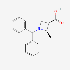 trans-1-Benzhydryl-2-methyl-azetidine-3-carboxylic acid