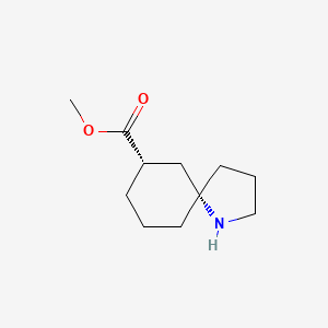 molecular formula C11H19NO2 B13905987 Methyl cis-1-azaspiro[4.5]decane-7-carboxylate 