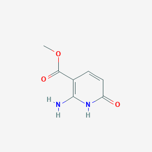 molecular formula C7H8N2O3 B13905997 Methyl 2-amino-6-hydroxynicotinate 