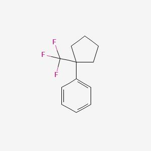 B1390600 (1-[Trifluoromethyl]cyclopentyl)benzene CAS No. 1186195-43-6