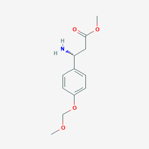 methyl (3R)-3-amino-3-[4-(methoxymethoxy)phenyl]propanoate