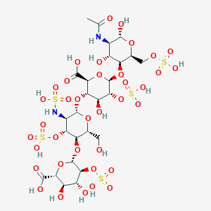 molecular formula C26H42N2O37S5 B13906054 Heparin sodium salt, from porcine intestinal mucosa 