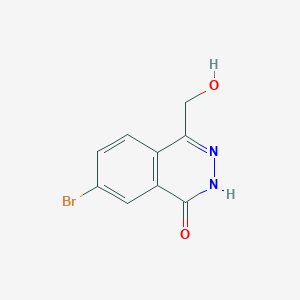 molecular formula C9H7BrN2O2 B13906062 7-Bromo-4-(hydroxymethyl)phthalazin-1(2H)-one 