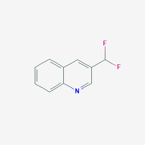 molecular formula C10H7F2N B1390610 3-(二氟甲基)喹啉 CAS No. 1186195-11-8