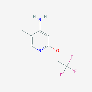 5-Methyl-2-(2,2,2-trifluoroethoxy)pyridin-4-amine