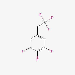 molecular formula C8H4F6 B1390613 1,2,3-三氟-5-(2,2,2-三氟乙基)苯 CAS No. 1099597-28-0