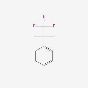 molecular formula C10H11F3 B13906135 (2,2,2-Trifluoro-1,1-dimethyl-ethyl)-benzene 