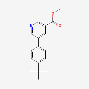 molecular formula C17H19NO2 B13906156 Methyl 5-(4-Tert-butylphenyl)nicotinate 