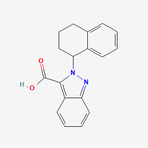 molecular formula C18H16N2O2 B1390617 2-(1,2,3,4-Tetrahydronaphthalen-1-yl)-2H-indazole-3-carboxylic acid CAS No. 1197238-45-1