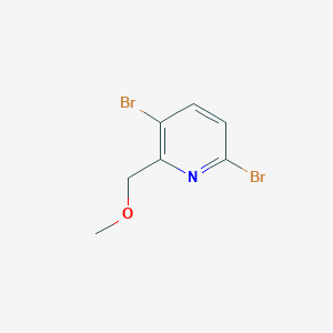 3,6-Dibromo-2-(methoxymethyl)pyridine