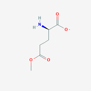 molecular formula C6H10NO4- B13906177 D-Glutamic acid, 5-methyl ester 