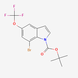 Tert-butyl 7-bromo-5-(trifluoromethoxy)indole-1-carboxylate