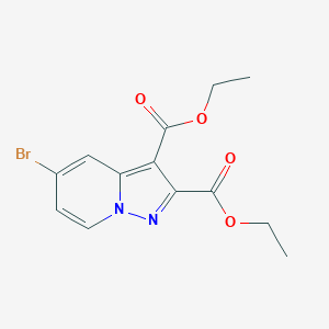 molecular formula C13H13BrN2O4 B13906193 Diethyl 5-bromopyrazolo[1,5-a]pyridine-2,3-dicarboxylate 