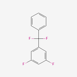 molecular formula C13H8F4 B1390624 1-(Difluorophenylmethyl)-3,5-difluorobenzene CAS No. 1138445-32-5